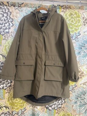 DKNY Olive Green Hooded Jacket